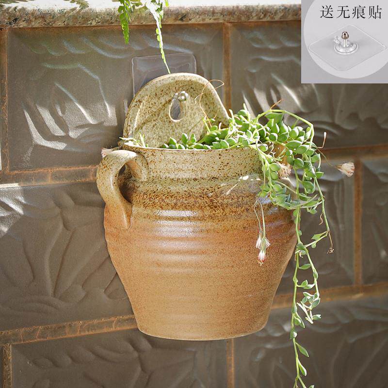 墙上壁挂花盆陶瓷批发欧式吊兰水培绿萝悬挂式多肉吊盆花瓶装饰品