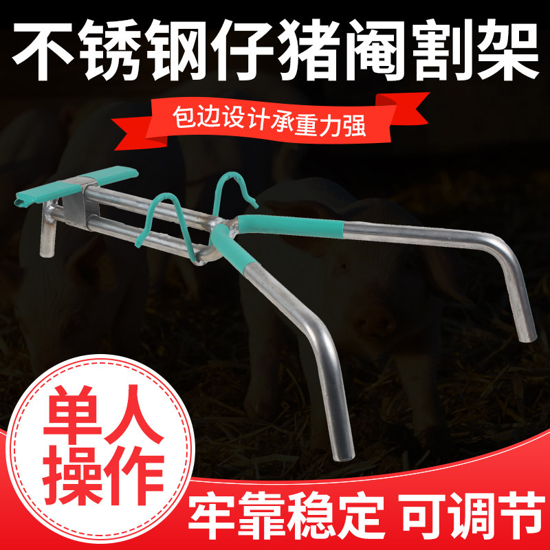 小猪阉割架仔猪用阉割保定架不锈钢阉猪器小猪去势腌猪阉割器架子