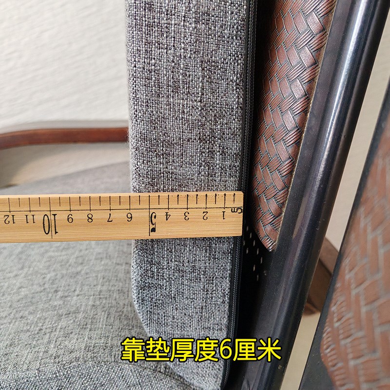 铁艺沙发垫带靠垫一体垫子硬海绵老式实木红木平木头椅子四季坐垫