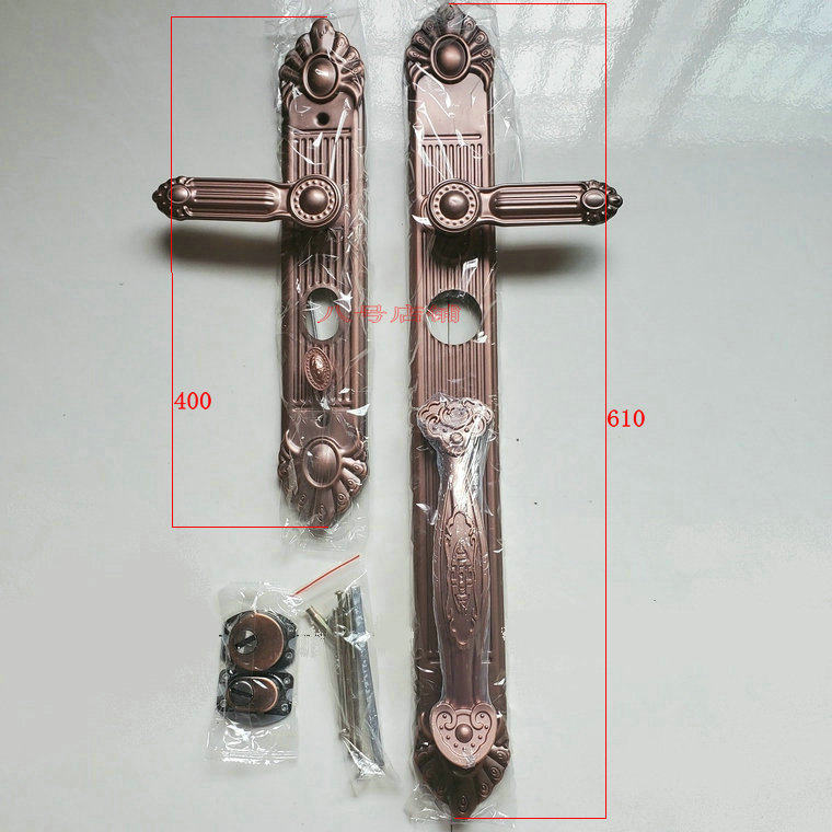 豪华别墅大门锁双开门对开门防盗门把手大门拉手通用型锌合金手把