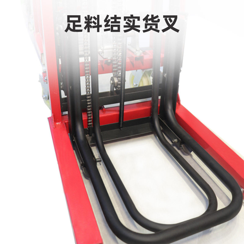 小型电动叉车3米220v升降摞胎机堆高机轮胎升降机举高机堆高车