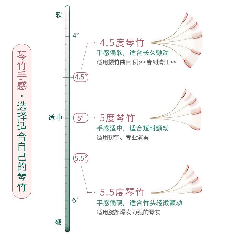 游鱼出听演奏级低音扬琴琴竹扬琴配件专业演奏用中央院中国院推荐