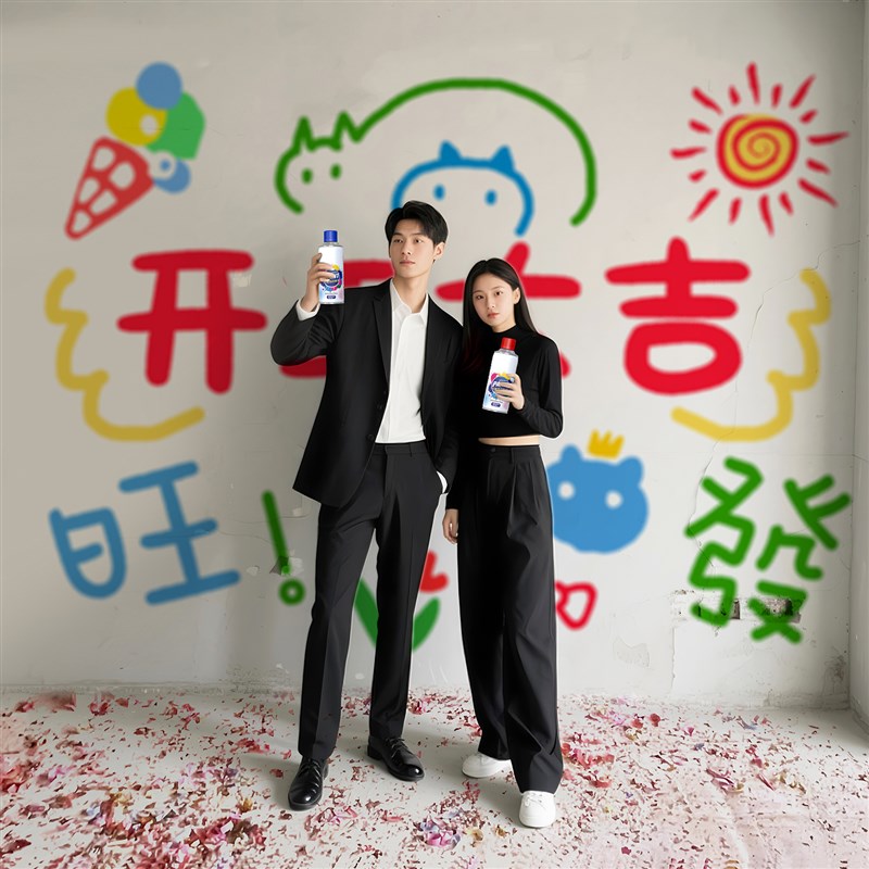 开工仪式布置新房装修氛围布置全套装饰diy涂鸦喷漆氛围背景用品
