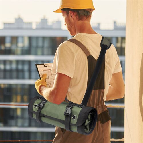 电工专用工具包帆布结实耐用可携式多功能维修包手提斜挎工具袋