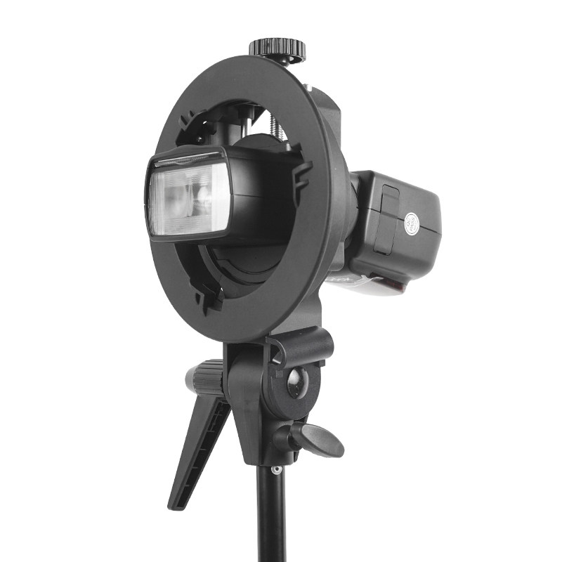 S型可携式机顶闪光灯支架V1 AD400PRO 二代S夹头保荣卡口多功能S2
