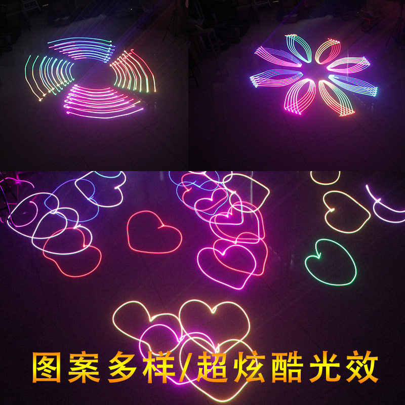 1W/2W/3W/4W镭射光束激光声控自走家用酒吧包房七彩LED氛围效果灯