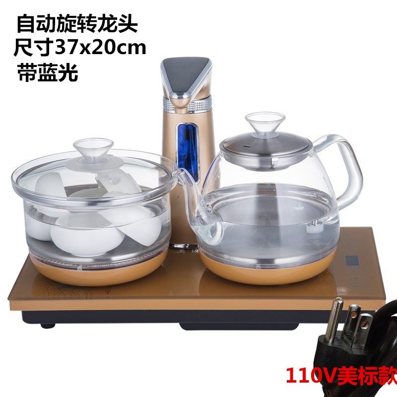 110V220V全自动上水电热水壶烧水电磁茶炉茶艺玻璃壶泡茶具消毒锅