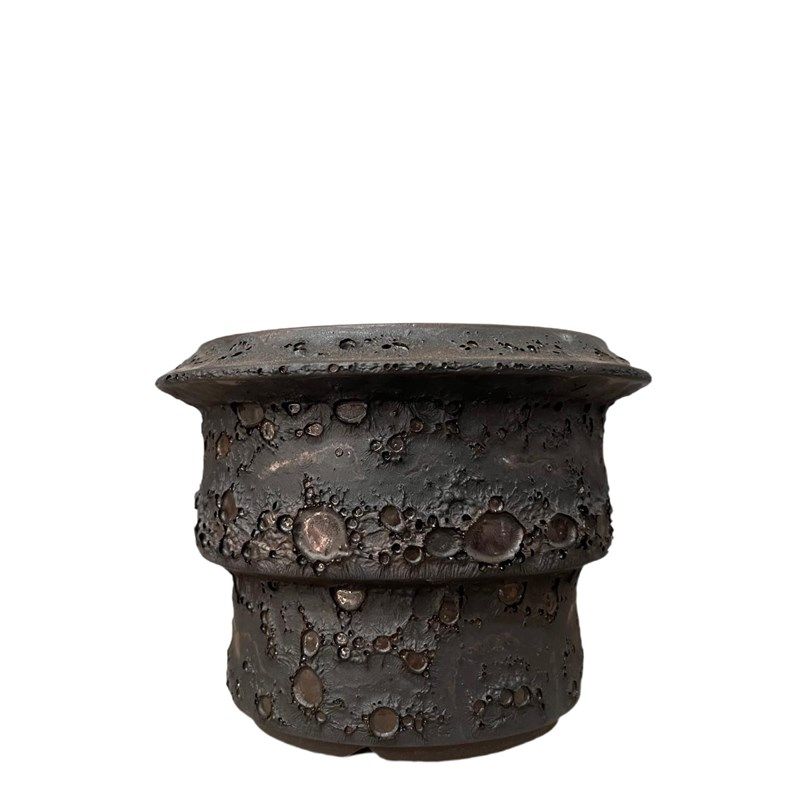 小号泡泡黑素里块根花盆块根植木钵手工潮盆龙舌兰仙人球陶瓷花盆