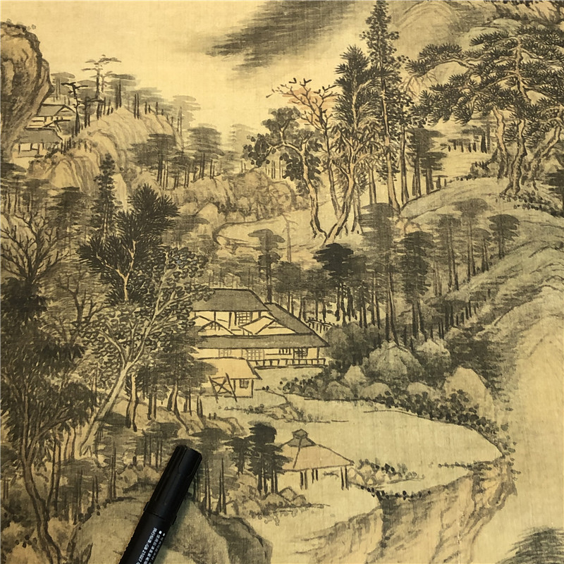 清 王时敏 南山积翠图 仿古名家山水国画竖幅立轴高清微喷装饰画