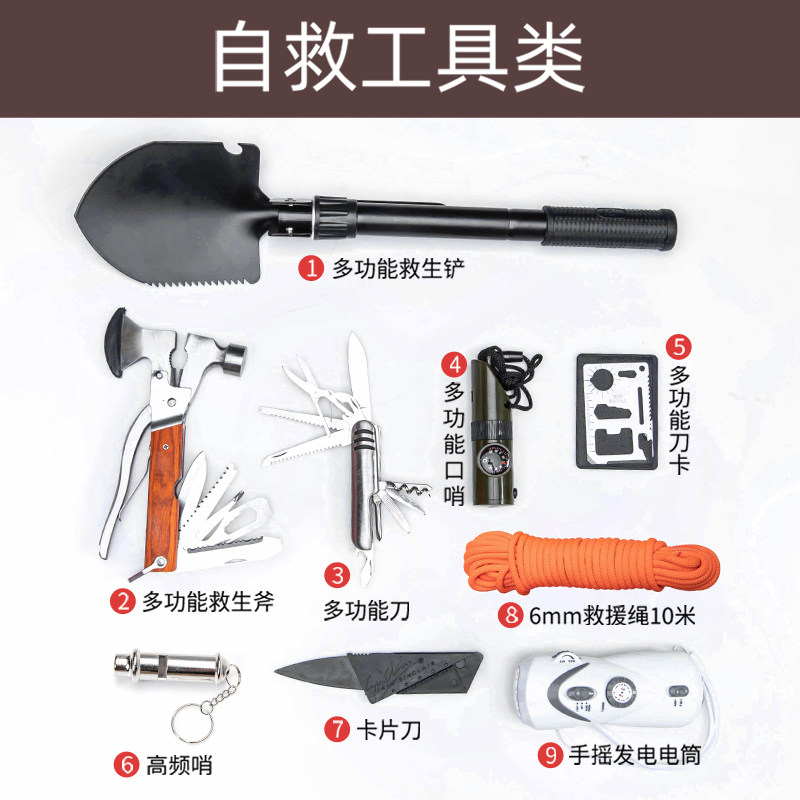 家庭应急救援包地震灾难自救防灾背包人防战备逃生应急物资储备包