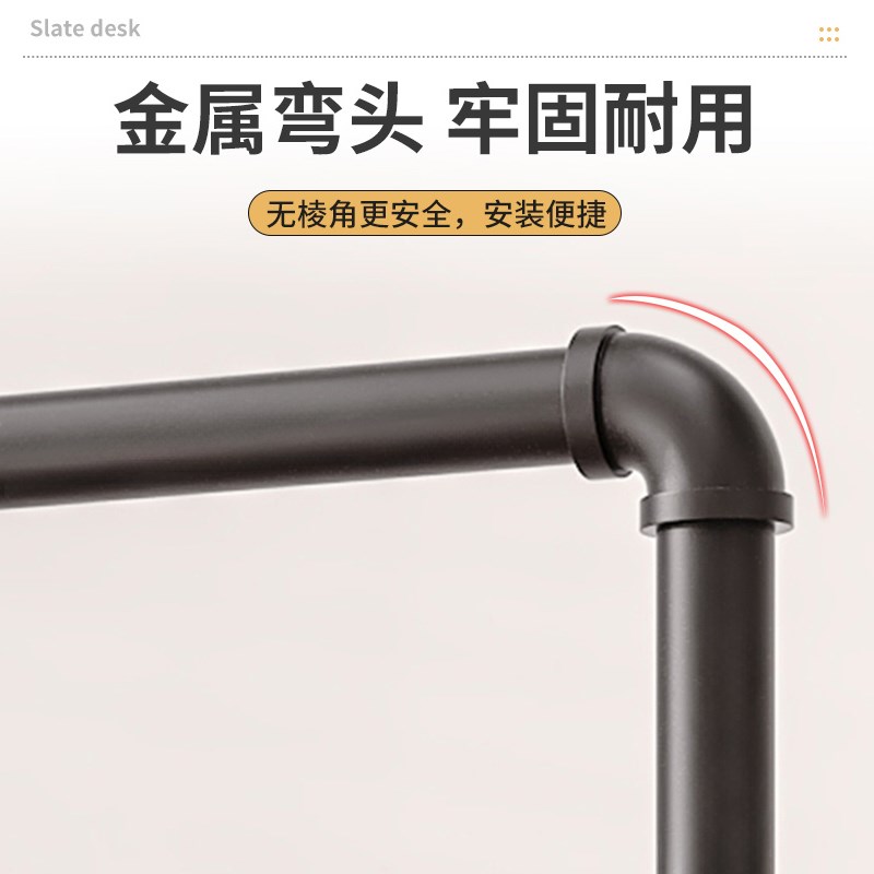 铁艺挂衣架落地卧室阳台晾衣架简易加厚多功能带轮子服装店展示架