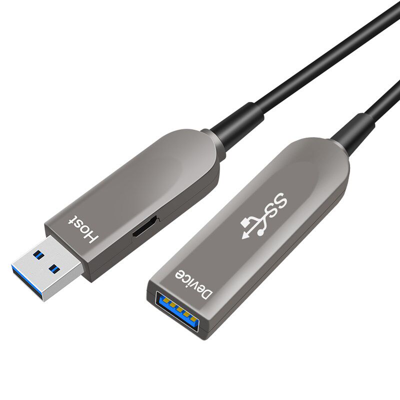 光纤USB3.0延长线公头对母头kinect2.0体感摄像头会议传输数据线