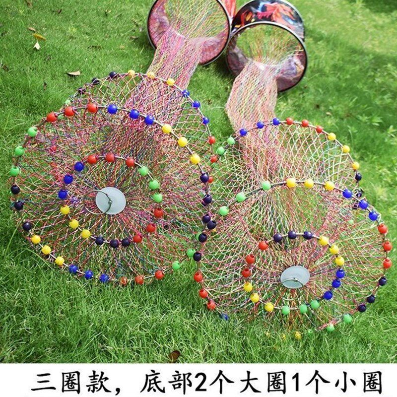 飞磕鱼护加厚尼龙线涂胶手工编织黑坑专用网兜大力马速干防挂渔户