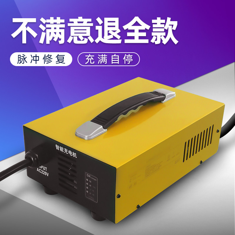 24v30a电动叉车电瓶充电器堆高车洗地机48v25电动观光车充电机72V