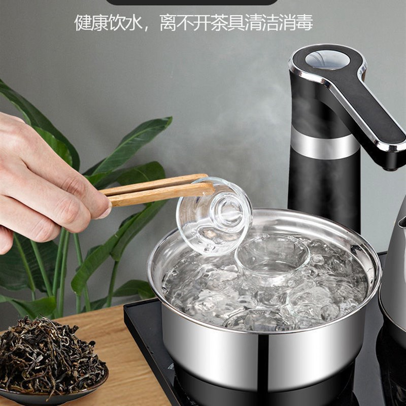 全自动上水电热水壶茶台烧水壶抽水一体机茶桌嵌入式智能电茶炉