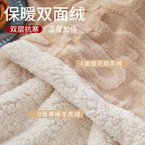办公室毛毯盖腿小毯子加厚冬季盖脚的小被子老人护膝盖搭腿毯子XM