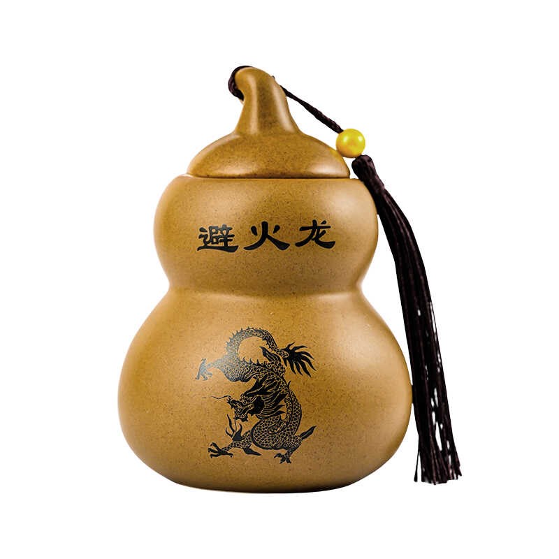 陶瓷葫芦避火龙瓶子厨房西北角化解家居摆件壁辟火龙瓶正北家用