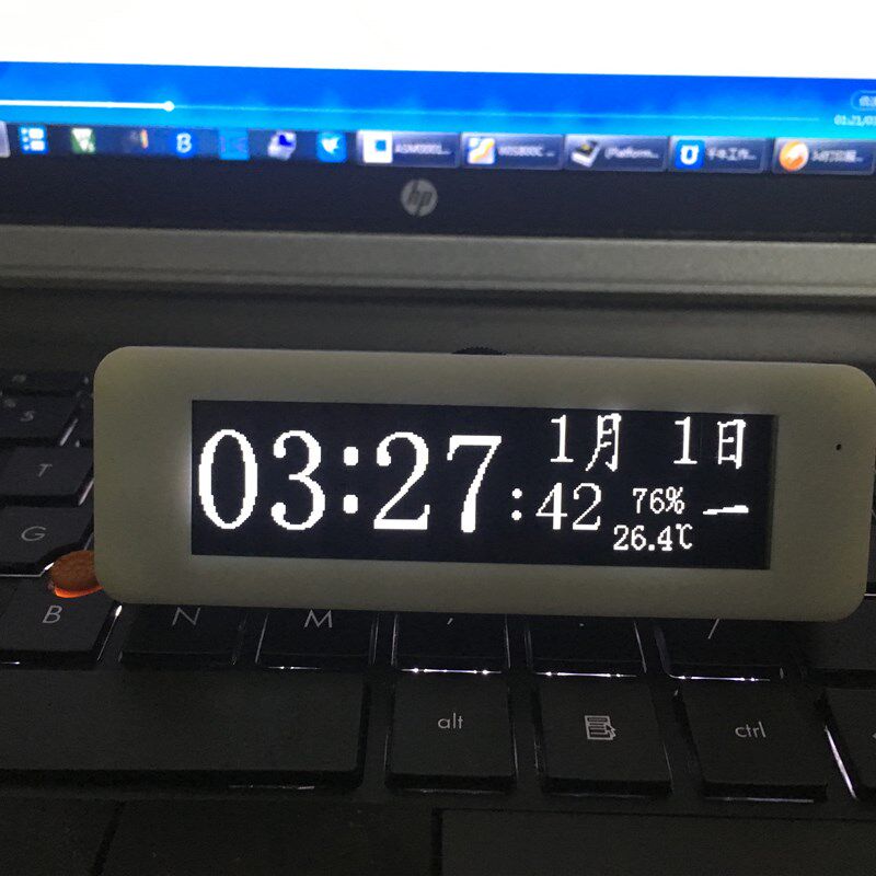 OLED音乐频谱显示器声控拾音设备 车载HiFi电脑硬体监控