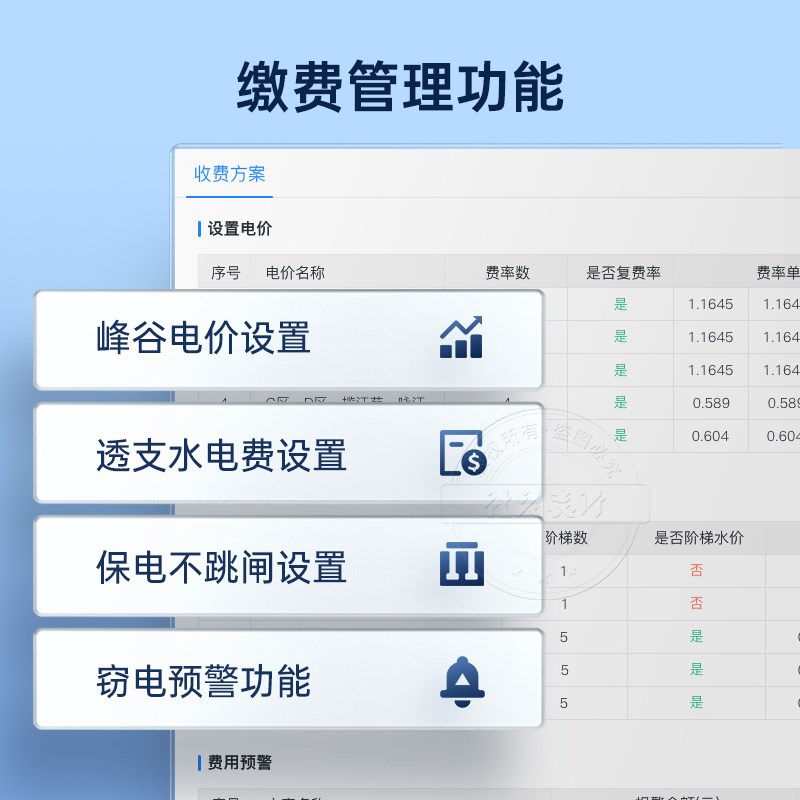 远程预付费单相智能电表4G无线手机缴费物业出租房家用220V送系统