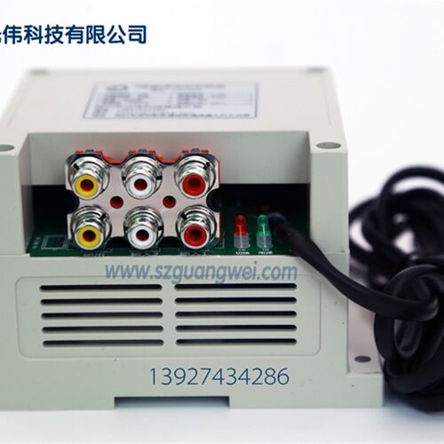 二进一出多路音频双音源自动切换器分频输入输出信号检测智能转换