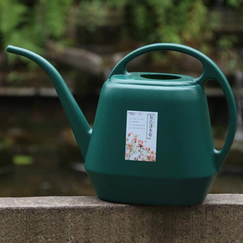 4L大容量长嘴浇水壶家用塑料园艺工具洒水壶休闲绿植盆栽浇花壶