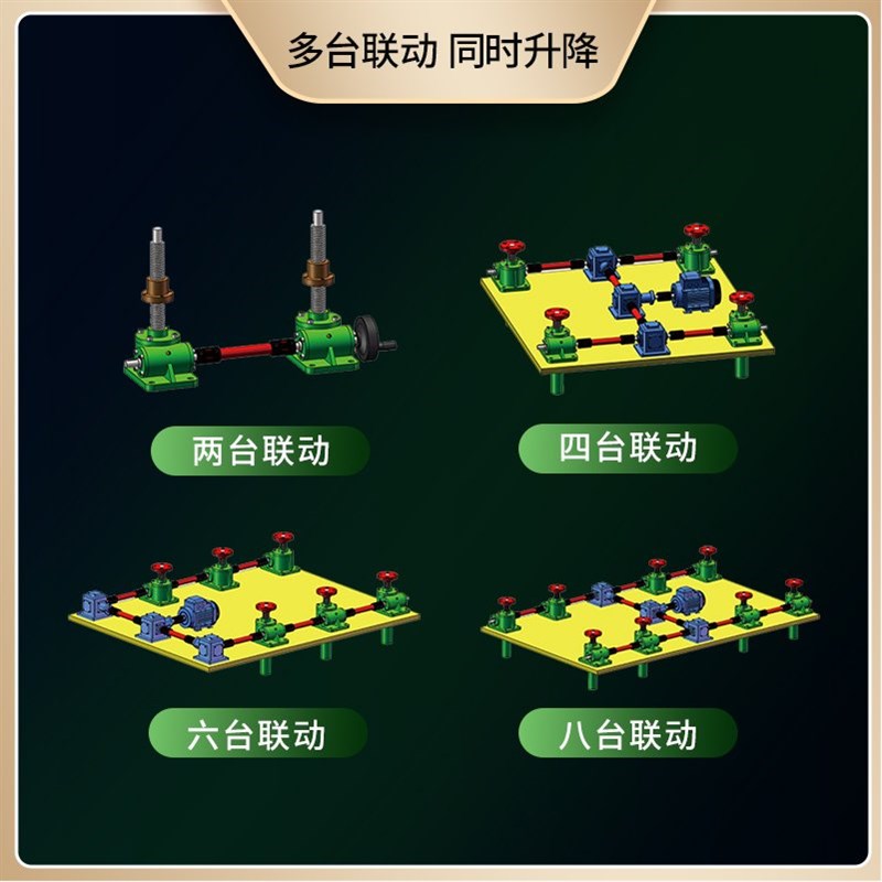 丝杆升降机螺杆升降台SWL手摇手动电动升降器蜗轮蜗杆螺旋提升机
