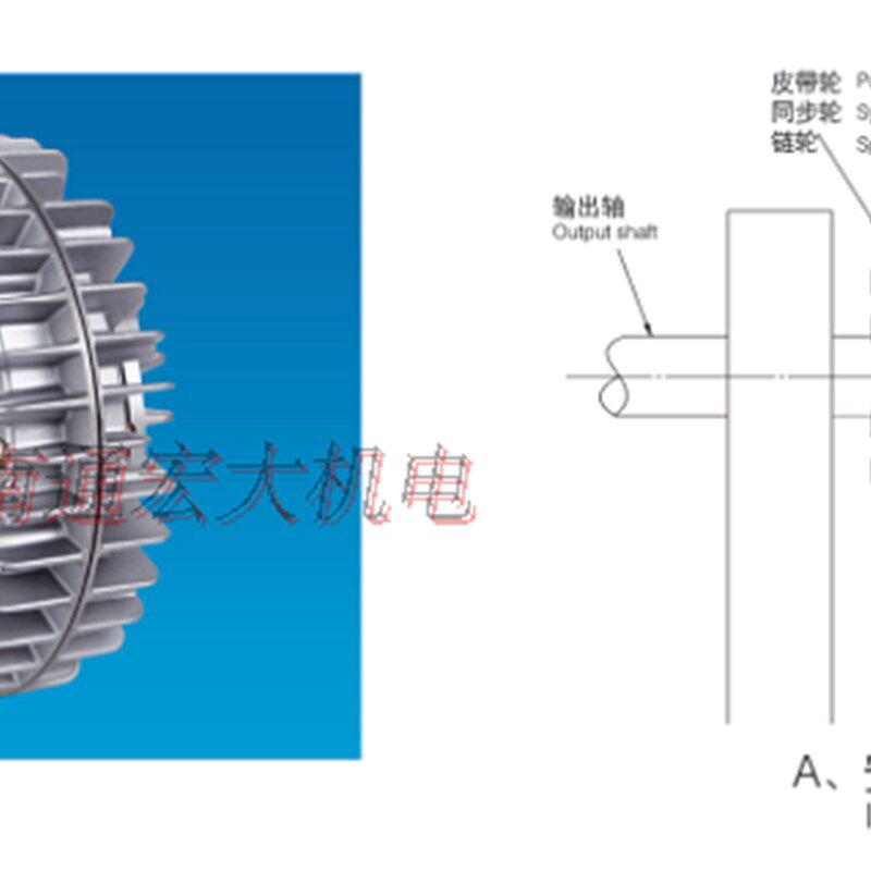 ZA-A型空心轴支撑外壳旋转磁粉离合器制动器张力控制器厂家直销