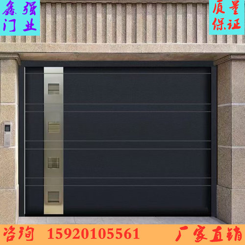 翻板车库门别墅电动遥控卷闸门欧式彩钢发泡铝合金工业提升卷帘门