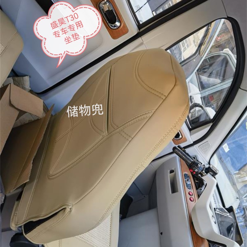 盛昊T30Pro电动三轮车专车专用坐垫座套四季通用座垫皮革冰丝座垫