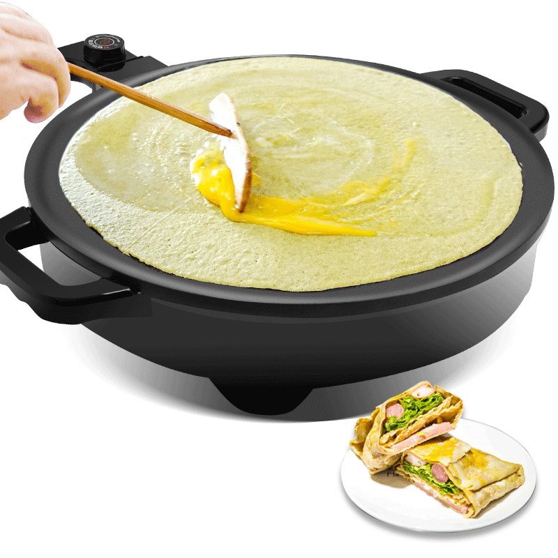 山东杂粮煎饼机家用摆摊商用电鏊子电饼铛煎饼果子锅烙饼煎烤肉锅