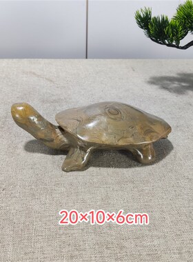 灵璧石金钱石摆件象形石乌龟万寿无疆案头办公桌书桌装饰奇石收藏