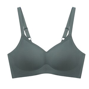 无痕内衣女士无钢圈乳胶聚拢薄款收副乳运动胸罩废话很少脾气很好