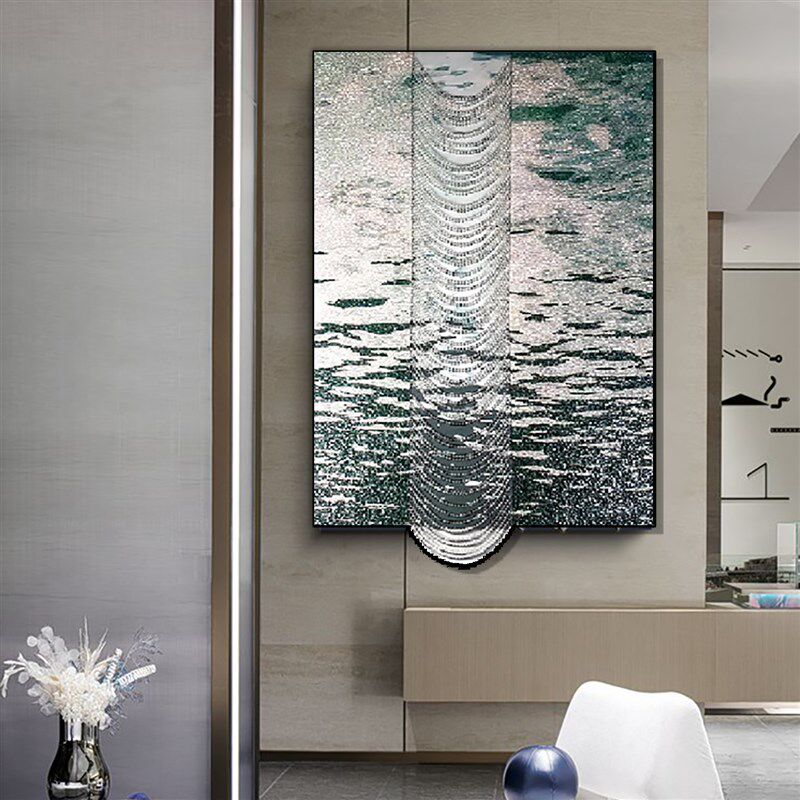 现代简约客厅装饰画立体浮雕沙发背景墙挂画样板间玄关卧室壁画