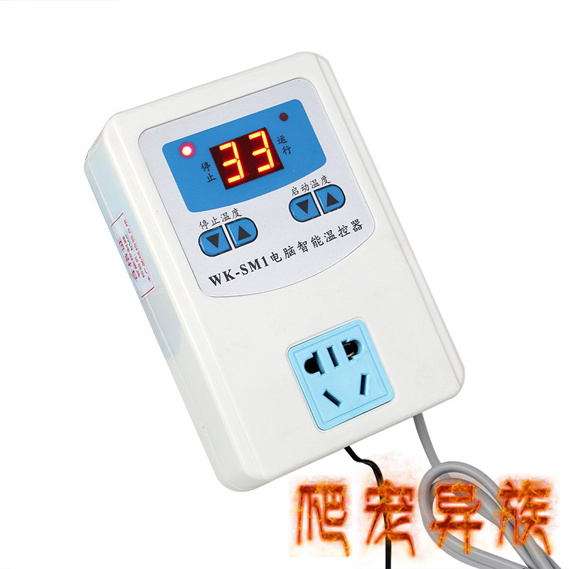 温控器爬宠温控器爬虫饲养专用智能温控器防水探头三显温控图片