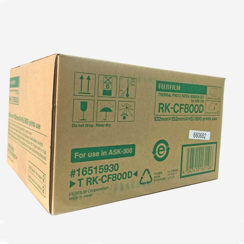 富士ASK300相纸相片纸热升华打印机专用纸4X6寸2卷800张正品包邮