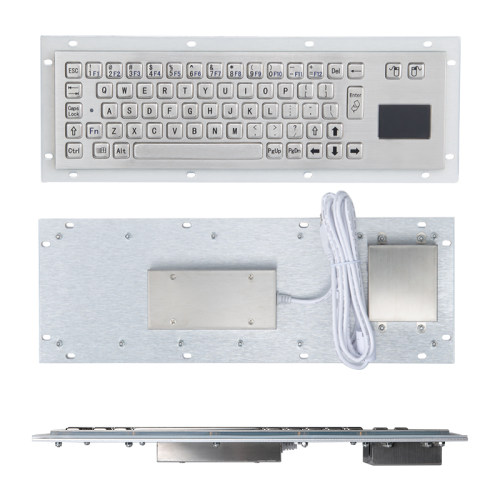 XP602金属键盘 工业键盘 不锈钢键盘 金属PC键盘  触摸板防爆键盘