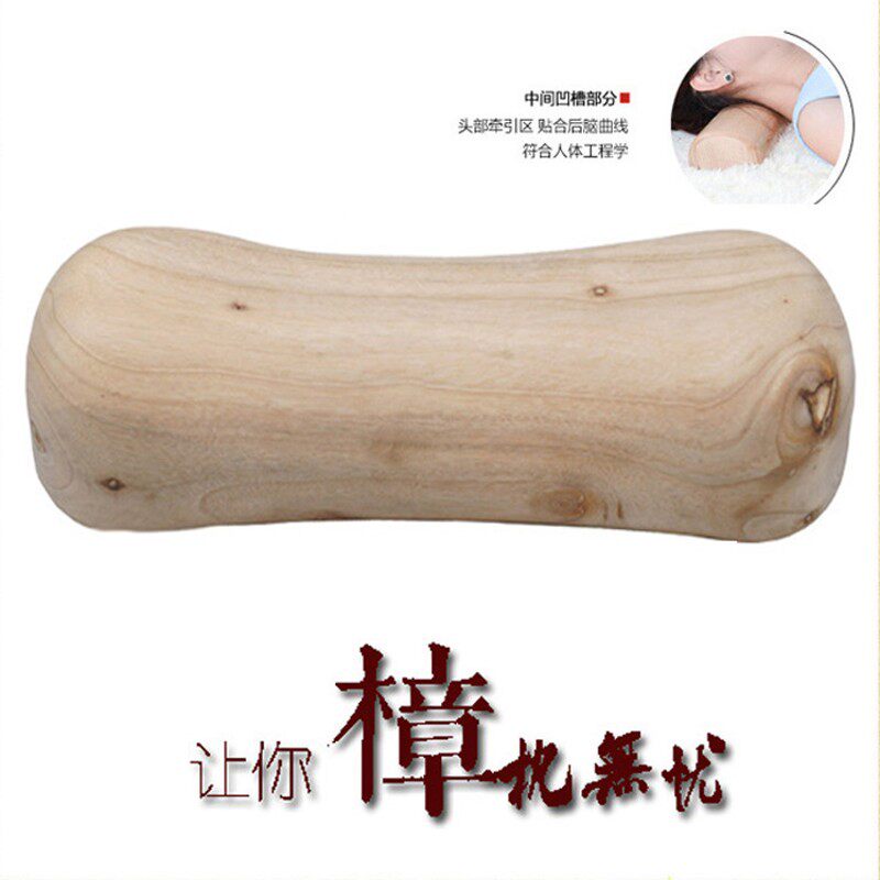 天然香樟木颈椎枕硬枕头实木护颈枕腰枕靠背原木硬腰椎枕工厂直销