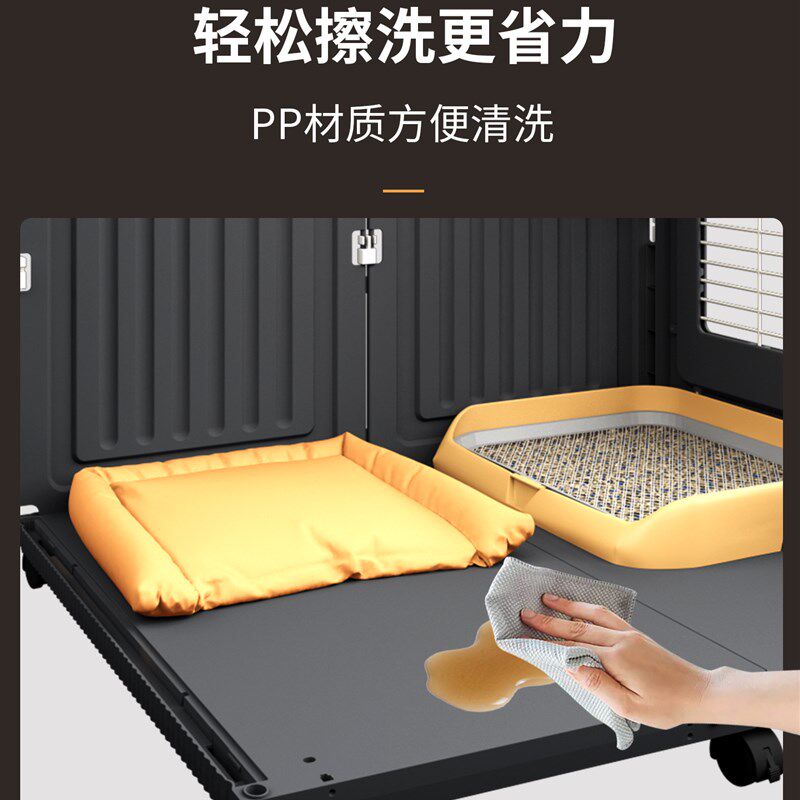 树脂狗别墅小型犬狗笼子豪华家用室内中型犬一室一卫博美法斗狗窝