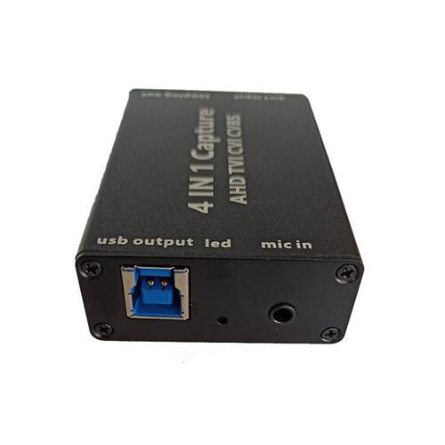 8MP TVI视频采集卡CVBS AHD CVI输入转USB出1080P电脑手机OBS录制