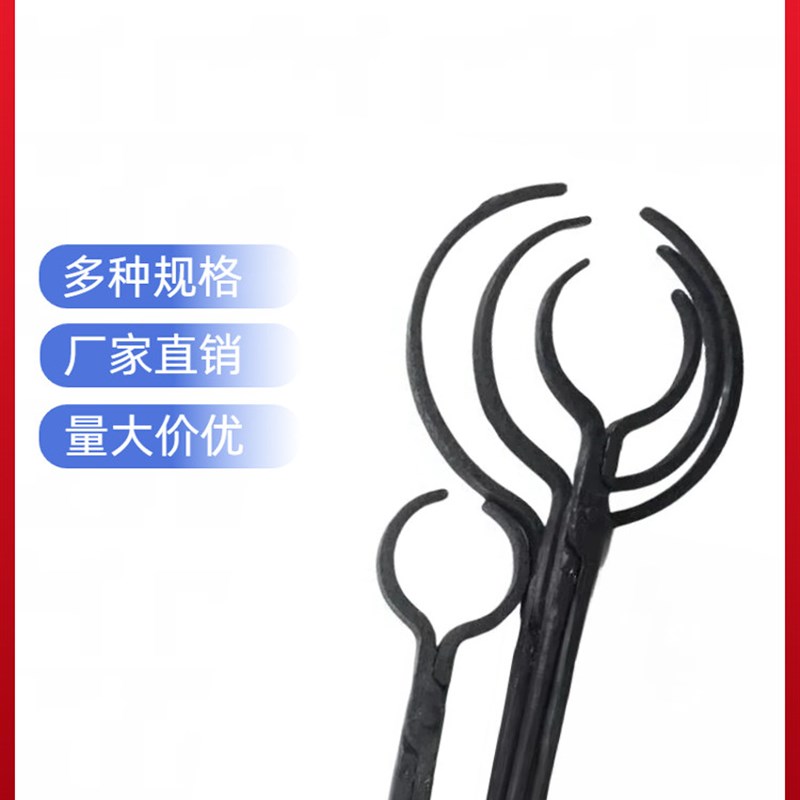 钢铃铁钳坩埚钳圆柱体圆口钳首饰倒模工具耐用钢铃夹具夹钳钢盅钳