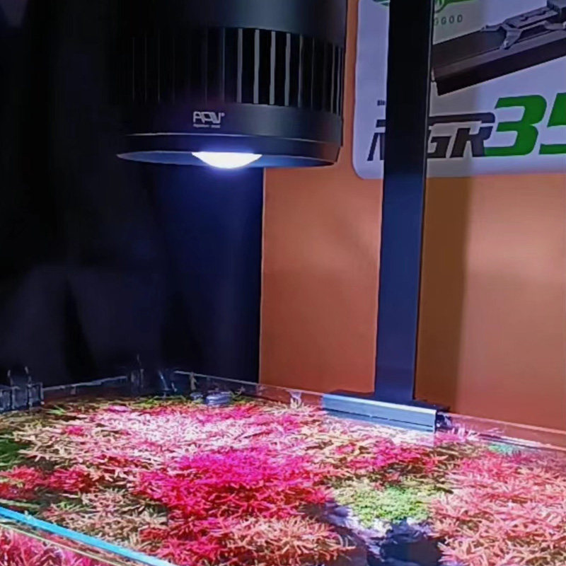 水草植物LED桶灯RGB灯珠全光谱鱼缸照明灯超高亮显色专业级银黑色图片