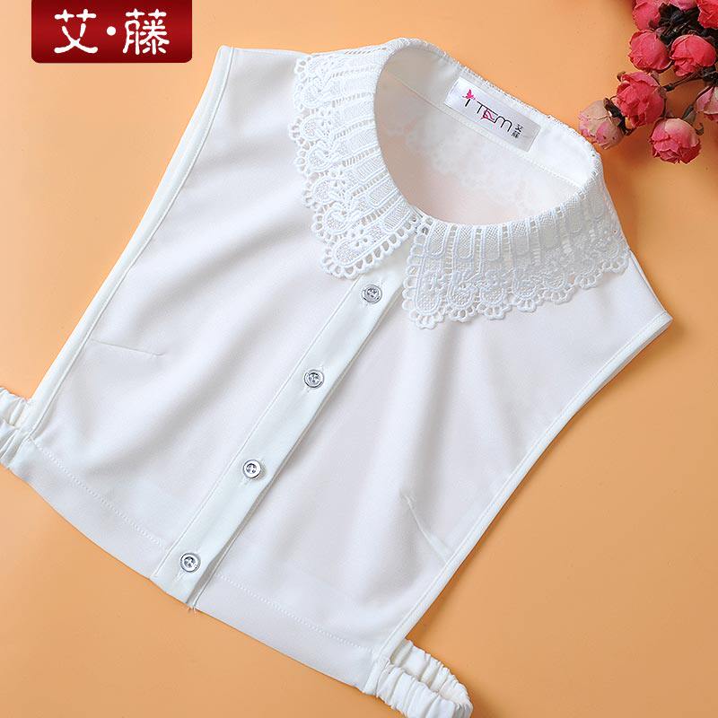 艾藤秋冬打底雪纺假领子女百搭假领新款衬衫镂空装饰假衣领配毛衣