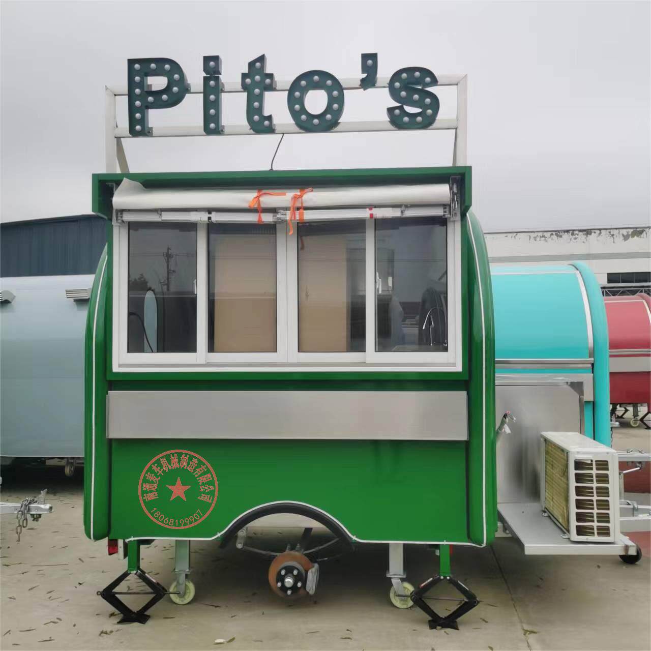 直供小吃车多功能炸串油炸烧烤车冷饮咖啡奶茶车颜色尺寸功能齐全