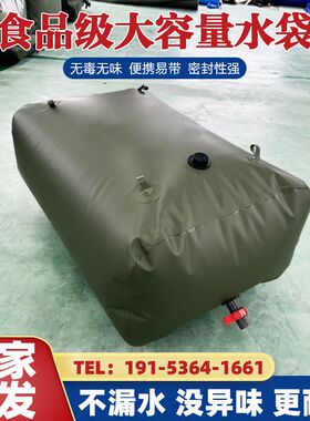 家用抗旱便携水袋软体水囊大容量车载户外大型加厚可折叠式储水袋