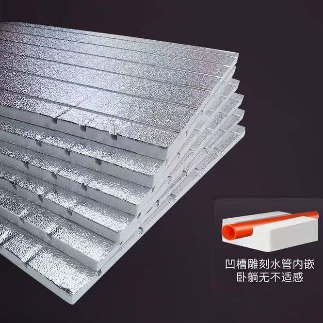 水暖炕模块炕暖板水管免回填地暖模块连接暖气管道挤塑板水热炕板