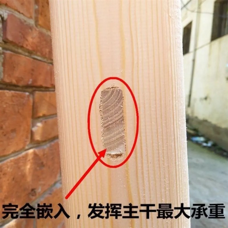 木梯子直梯方木老式实木质置物架攀爬宿舍阁楼梯绝缘梯加长传统