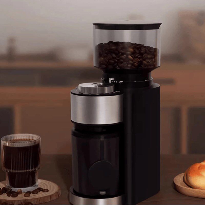 电动磨豆机咖啡豆研磨机一体机磨豆器小型家用意式磨豆机