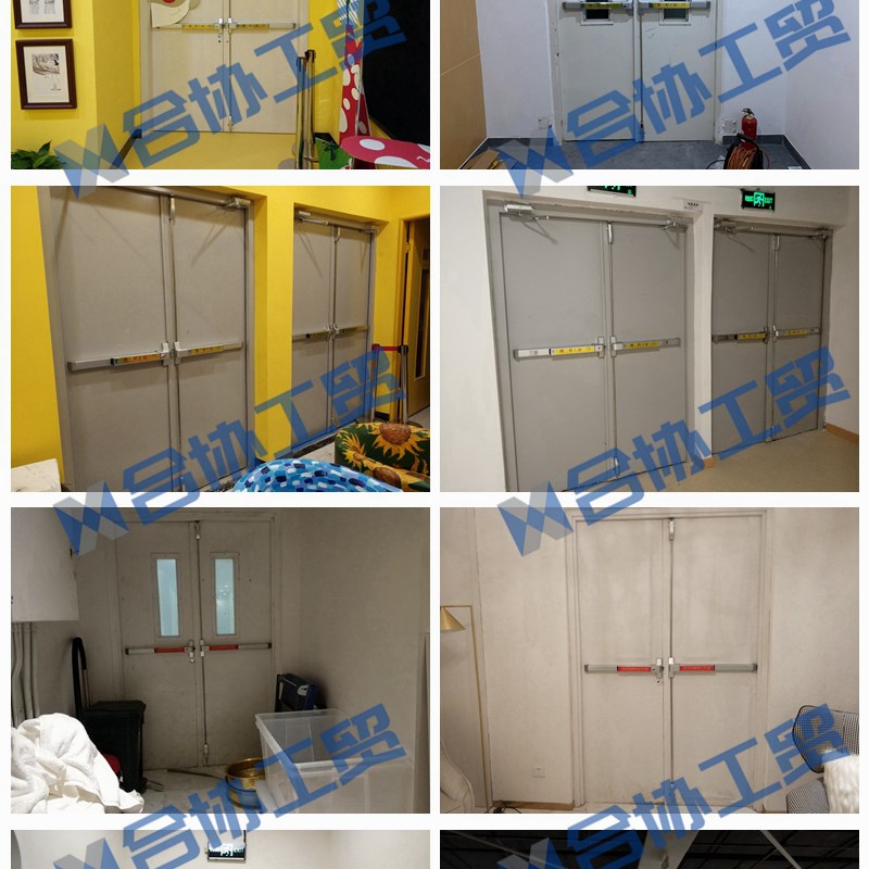 单双门逃生锁 平推锁通道防火门 推杆消防门锁  应急单向成都厂家