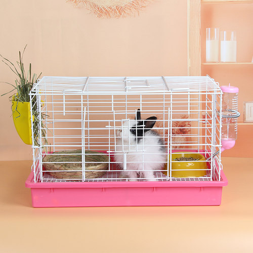 防喷尿兔笼兔子养荷兰猪的笼子大号宠物窝屋双层家用室内自动清粪