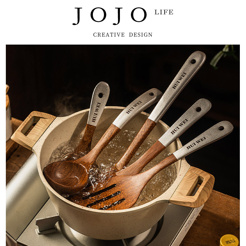 JOJOS L. PDThin餐具木铲家用鸡翅木耐高温不粘锅铲 薄铲